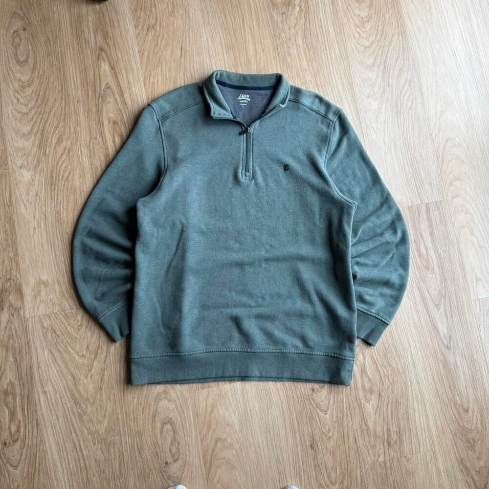 Green IZOD 1/4 Zip Sweatshirt